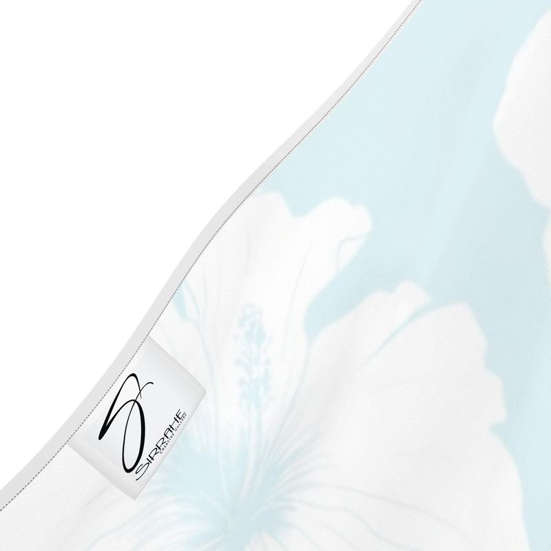 Azure Bloom Halterneck backless dress