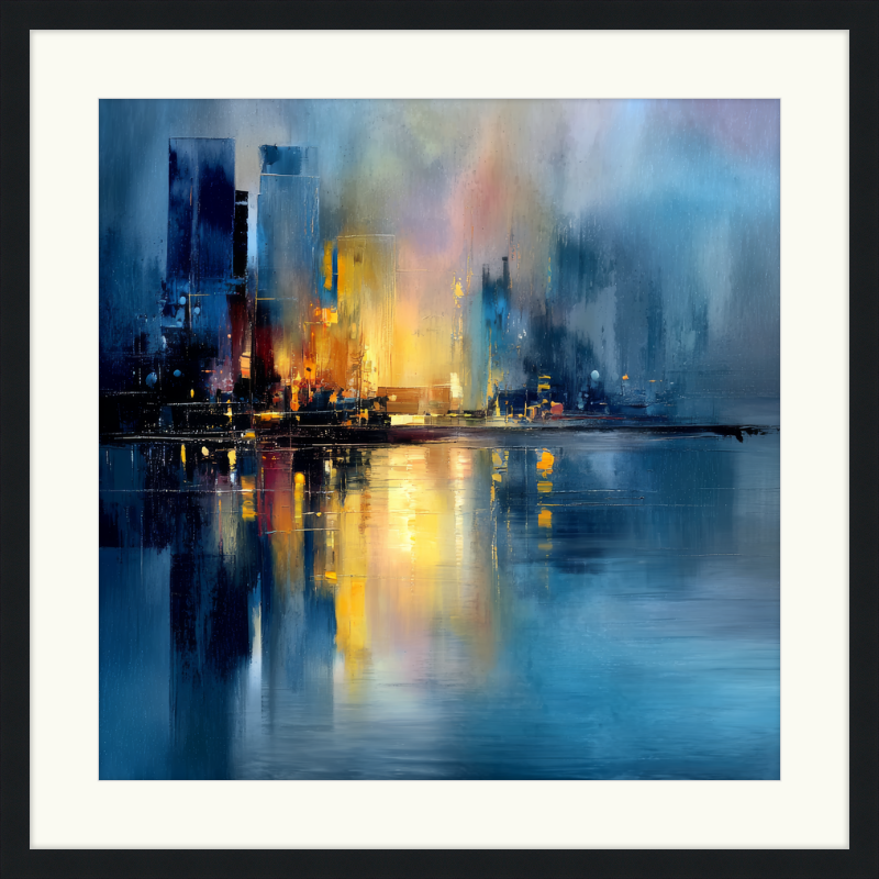 Reflections in Blue Light
