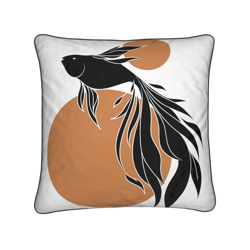 Koi Nocturne Pillow 16 in. x 16 in.