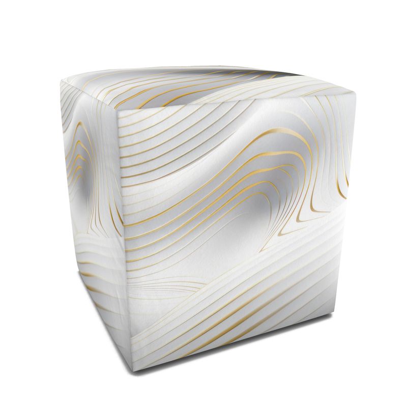 Gilded Current  Ottoman (Pouf)  Square