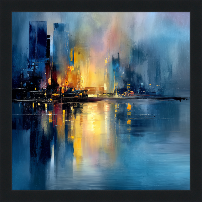 Reflections in Blue Light